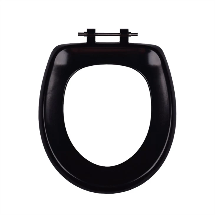 black toilet seat cover